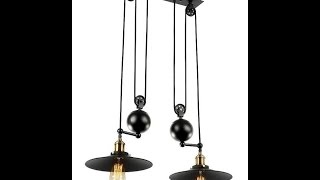 LNC A02745 Pendant Lights with Pulley Installation