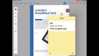 Snap and Read iPad app