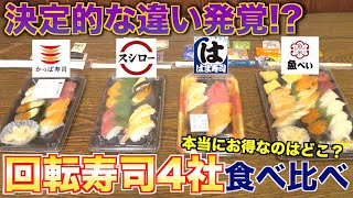 A shocking fact was revealed after a comparison of conveyor-belt sushi chains!