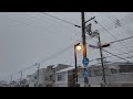 ウェザーリポート動画0212「積雪10cmくらい、積雪増加中」＠鳥取市　7時11分頃