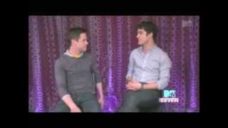 Funny moments with Darren Criss and Chris Colfer {Part 1}