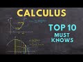 CALCULUS Top 10 Must Knows (ultimate study guide)