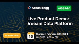 Live Product Demo: Veeam Data Platform