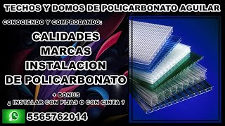 POLICARBONATO DE 10 AÑOS QUE NO DURA 10 AÑOS - TECHOS Y DOMOS DE POLICARBONATO AGUILAR - 5565762014