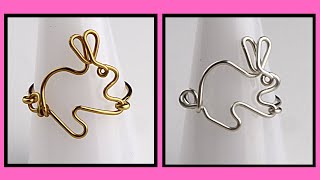 Wire Bunny Ring Jewelry Making Tutorial