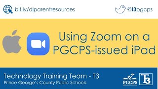 Using Zoom on a PGCPS-issued iPad