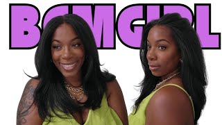 Natural Texture BLOWOUT on KINKY STRAIGHT Wig Detailed Glueless Install BGMGirl Hair