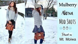 Mulberry Alexa Bag as Travel Bag | Filmed on Mt Moiwa | Very Cold