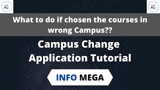 [NPU] Campus Change Application Tutorial || Info Mega