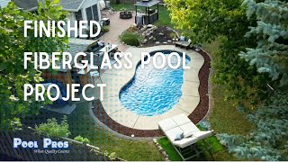 The Leisure Pools Riviera 30 Fiberglass Pool by Pool Pros in Bellevue, WI