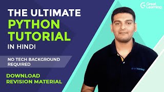 Ultimate Python Tutorial for Everyone | Learn Python In Hindi | Python for Beginners