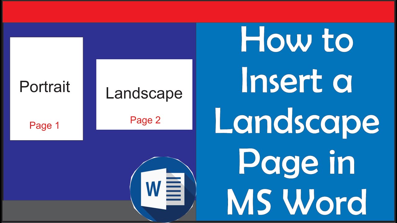 How To Insert One Landscape Page In Portrait Document Word Printable How To Insert One Landscape Page In Portrait Document Word Printable