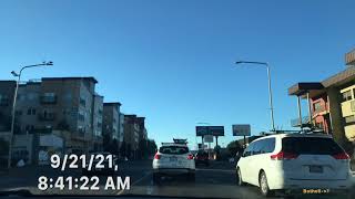 Timelapse Driving: Bothell to Tukwila 21 September 2021