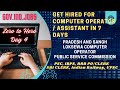 Computer Operator in 7 Days : From Zero to Hero | Bootcamp Day 4