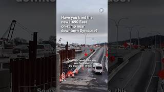 The new I-690 on ramp at Canal Street and Crouse Avenue in Syracuse
