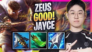 ZEUS IS SO GOOD WITH JAYCE! - HLE Zeus Plays Jayce TOP vs Fiora! | Season 2024