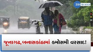 Farmers worried unseasonal rainfall in Junagadh, Banaskantha | Zee News