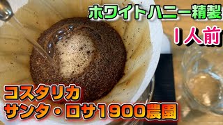 【コスタリカ】サンタ・ロサ1900農園 ホワイトハニー精製の抽出動画