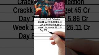Crackk Box Office Collection Day 8 Vidyut Jammwal Film Crackk #shorts