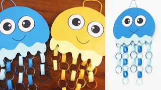 How to Make Easy and Simple Paper Jellyfish | DIY Paper Jellyfish Crafts