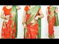 How to perfectly drape saree with perfect pleats | sawan special saree style | easy wearing saree