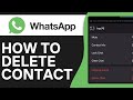 How to Delete Whatsapp Contact 2026 - Full Guide
