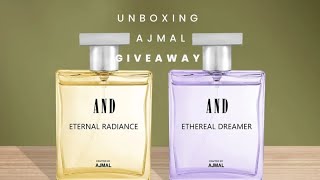 Unboxing ajmal eternal radiance and ethereal dreamer #giveaway #unboxing #perfume #edp