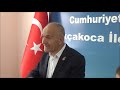 akçakoca chp de bayramlaşma programı