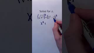 Solving for x in sqrt(x²) = 2² ⋅ 2 #Shorts #algebra #math #maths #mathematics