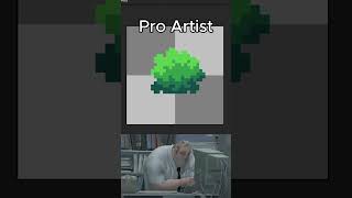 Noob Artist vs Pro Artist creating PIXEL ART bush. #pixelart #aseprite #pixelarttutorial