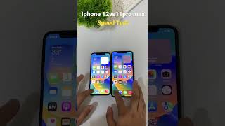 Iphone 12 vs Iphone 11 pro max || Speed Test #shorts