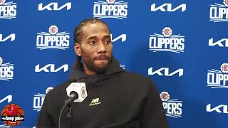 Kawhi Leonard Reacts To The Clippers 112-102 Win Over The Chicago Bulls. HoopJab