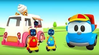 Léo le camion curieux - Dessin animé pour enfants: camion à glace