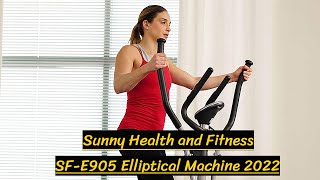 Sunny Health & Fitness SF-E905 Elliptical Machine | Cross Trainer With 8 Level Resistance!