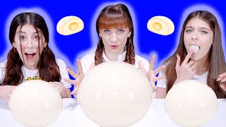 ASMR MUKBANG | WHITE FOOD JELLY CANDY PARTY | EATING SOUNDS