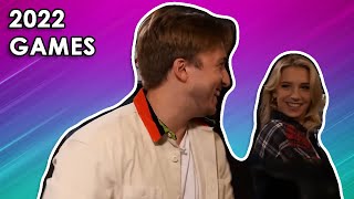 shayne and courtney distract each other in the background on smosh games 2022