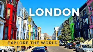 🇬🇧 London Walking Tour | Notting Hill and Holland Park Spring tour | England, UK | 4K video 60fps