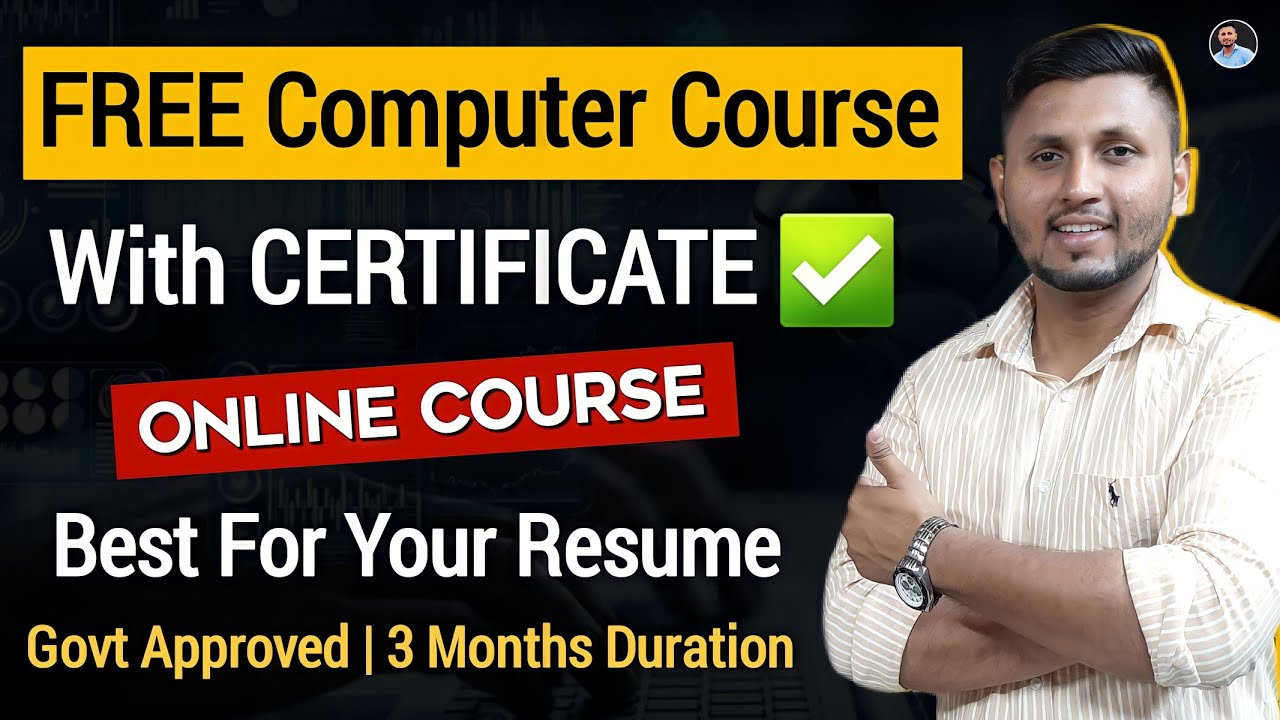 Free Computer Course With Certificate пёџ 3 Months Duration Free