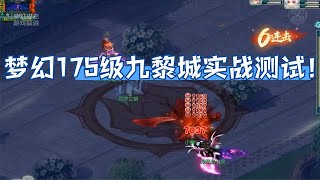 梦幻175级九黎城实战测试！属性展示！