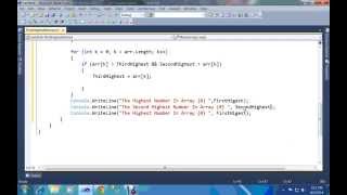 First,Second & Third Highest Number In Array