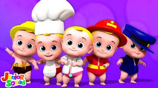 Five Little Babies Jumping on the Bed - Fun Nursery Rhyme & Song for Toddlers
