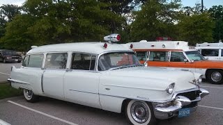 A Walk About the Cadillac hearses ambulances and limos at the 2016 Professional Car Society meet