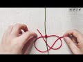 雙向平結 how to tie the two side square knot 中國結基礎結 編繩教學 春曉記憶