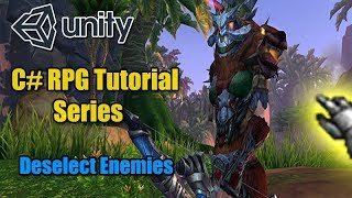 Unity RPG Tutorial - Deselect Enemies