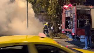 Ferrari 488 pista burned 13/1/2022 Voúla Greece