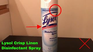 ✅ How To Use Lysol Crisp Linen Disinfectant Spray Review