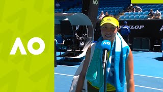 Jessica Pegula: "I just had to stay in there" (1R) on-court interview | Australian Open 2021