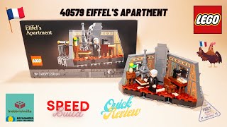 LEGO 40579 Eiffel's Apartment speed build and quick review