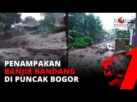 Banjir Bandang Terjang Kawasan Puncak Bogor| TvOne Minute - TvOne