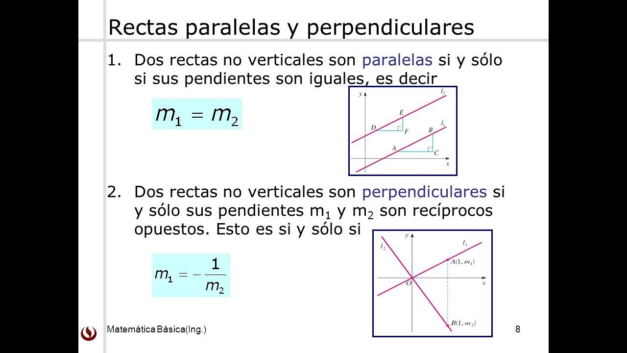 PARALELISMO Y PERPENDICULARIDAD - YouTube